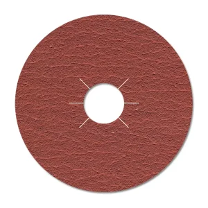 A red aluminium ozide resin fibre disc